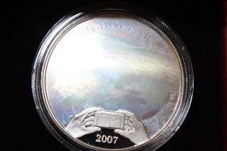 2007 $30 Proof Sterling Silver Panoramic Picture - Niagara Falls photo