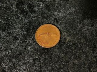 Canada 1967 Elizabeth Dove Cent Vintage Bronze Copper Penny Coin - Flip photo