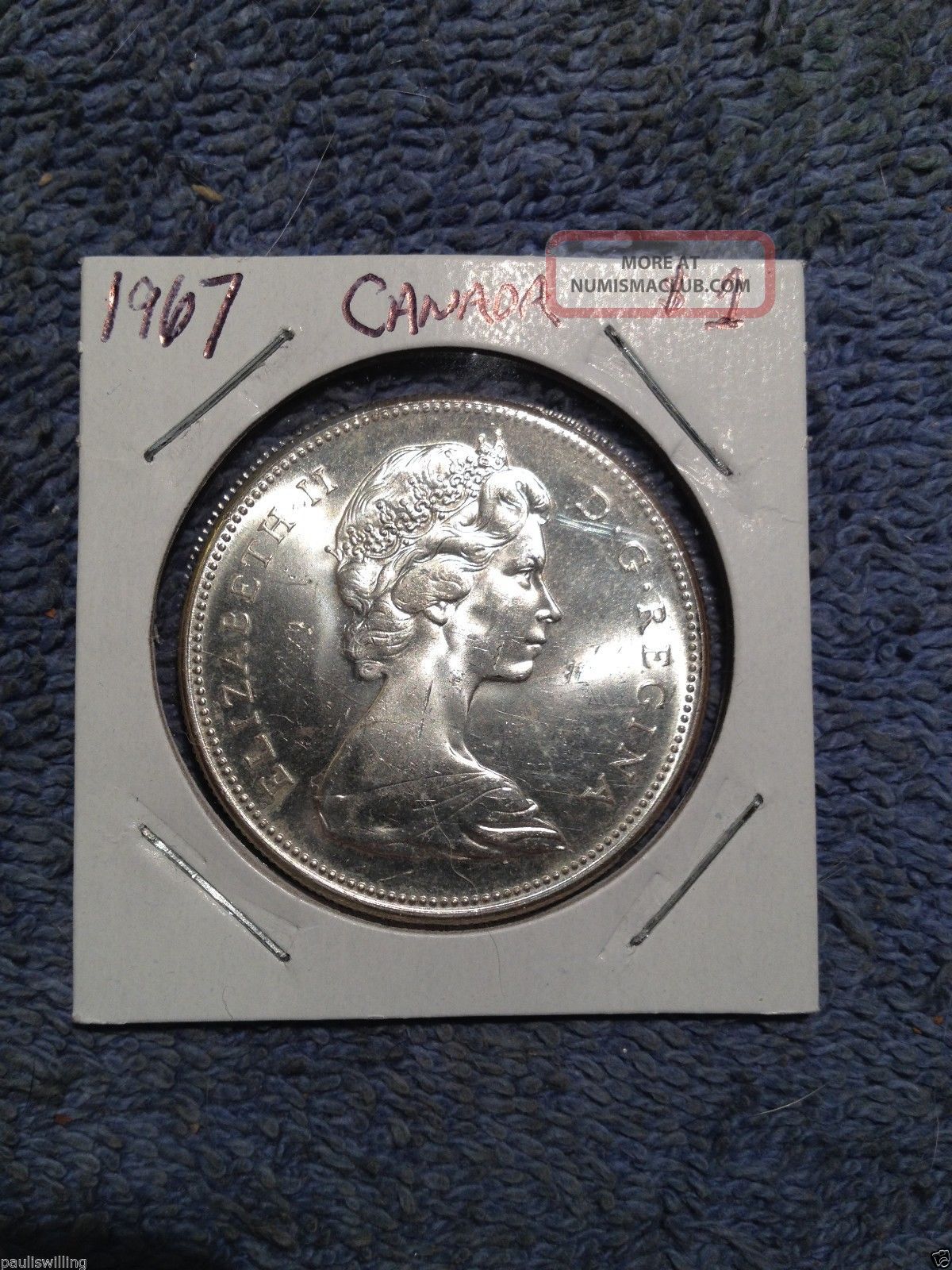 1967 Canada Unc Silver Dollar - 1967 $1 Silver Coin Coins: Canada photo