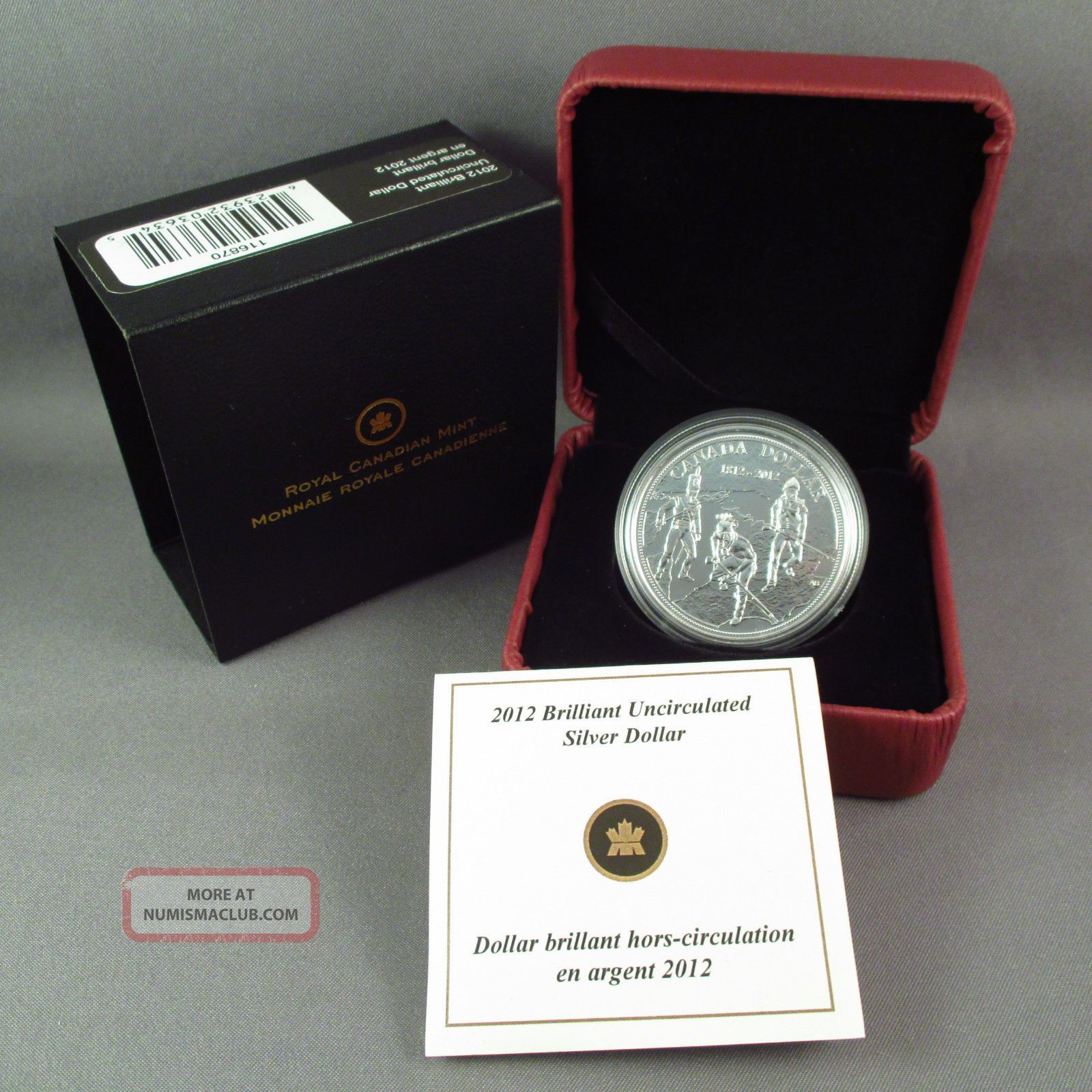 Canadian 2012 Bu Silver Dollar 3/4 Oz.  9999 Fine Silver Canada Box&coa 15755 Coins: Canada photo