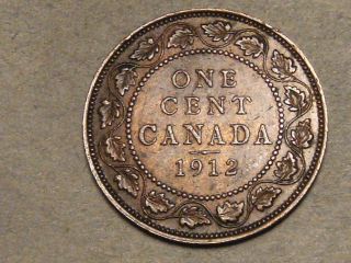 1912 Canadian Large Cent 7804a photo