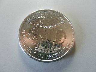 2012 1 Oz Silver Canadian Moose (wildlife Series) photo