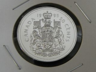 1995 Specimen Canadian Canada Coat Of Arms Fifty 50 Cent photo