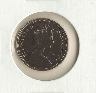 1975 1c Rd (prooflike) Canada Cent photo