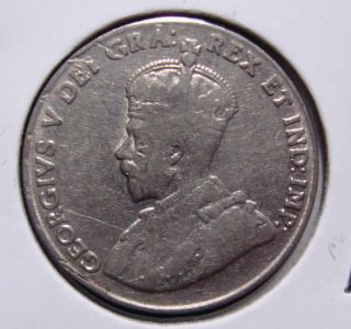 1929 5c Canada 5 Cents,  King George V Nickel,  Canadian,  3373 photo