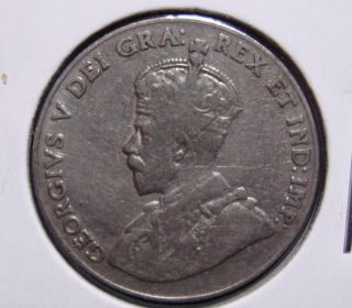 1929 5c Canada 5 Cents,  King George V Nickel,  Canadian,  3381 photo
