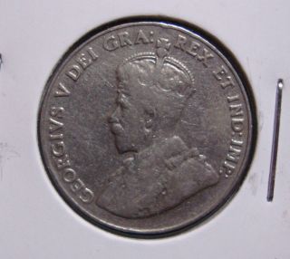 1927 5c Canada 5 Cents,  King George V Nickel,  Canadian,  3247 photo