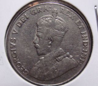 1929 5c Canada 5 Cents,  King George V Nickel,  Canadian,  3380 photo
