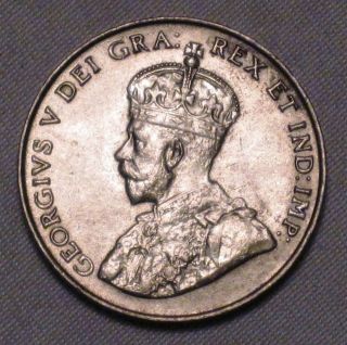 Canada 1922 Five Cents Variety Flat Rim Old Choice Bu Coin N1 - 095 photo