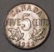 Canada 1922 Five Cents Variety Flat Rim Old Choice Bu Coin N1 - 095 Coins: Canada photo 4