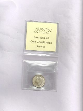 1937 80% Silver Canada 25 Cent Ms - 64 Iccs Trends @ $110.  00 photo