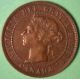 1895 Canadian Copper Large Cent Coin Canada One Cent Very Fine Vf Coins: Canada photo 1