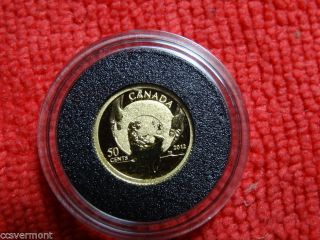 2012 Cariboo Gold Rush 150th Anniversary 1/25 Oz Fine Gold Coin photo