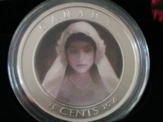 Have In Hand - 2014 Canada Hologram Coloured Coin - Haunted Canada Ghost Bride photo