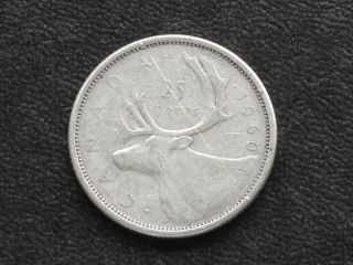 1960 Canada Twenty Five 25 Cents 80% Silver Coin D0641 photo