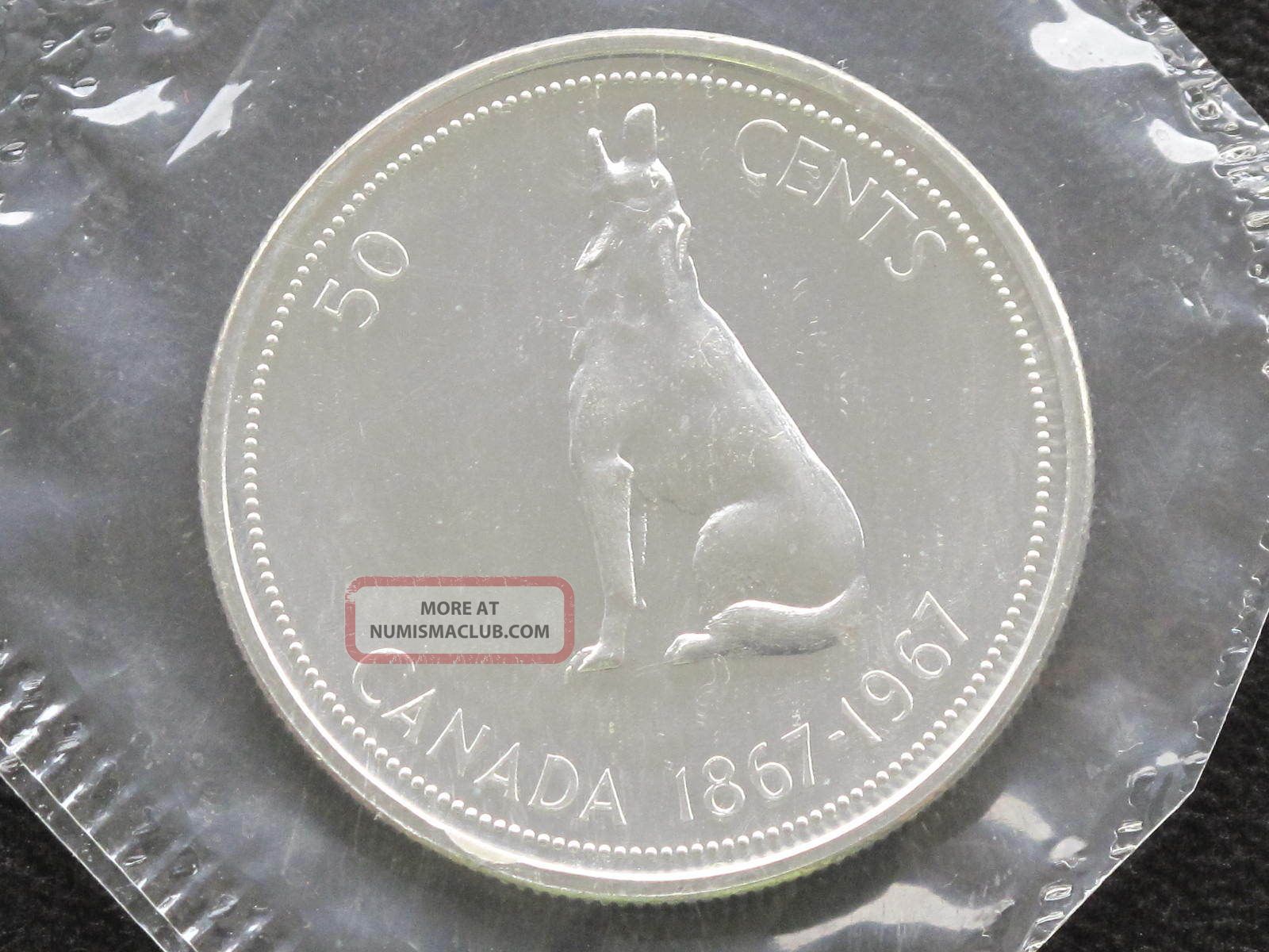 1967 Canada Fifty Cents Elizabeth Ii Silver Proof - Like Coin D0605 Coins: Canada photo