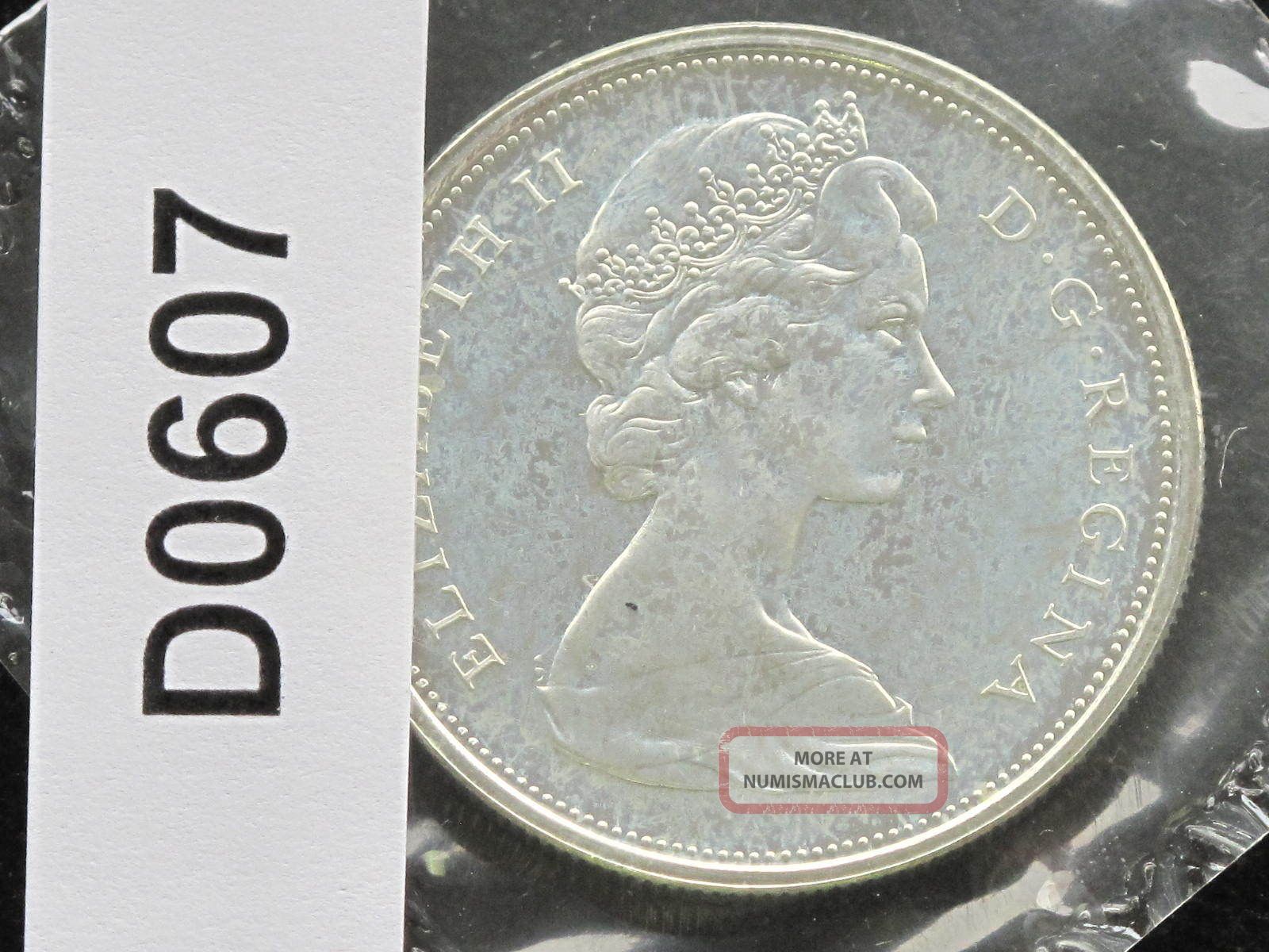 1967 Canada Fifty Cents Elizabeth Ii Silver Proof Like Coin D0607