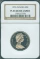 1975 Canada 50 Cents Ngc Pl65 Ultra Heavy Deep Cameo Solo Finest Graded Coins: Canada photo 1