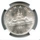 1965 Ngc Ms63 Canada $1 Silver Dollar Small Beads Pointed 5 Type 1 Coins: Canada photo 3