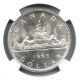 1965 Ngc Ms63 Canada $1 Silver Dollar Small Beads Blunt 5 Type 2 Coins: Canada photo 3