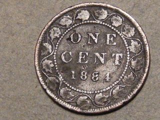 1884 Canadian Large Cent 6783a photo