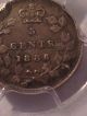 1886 Canada 5 Cent Silver Small 6 Pcgs Xf45 Better Date G32 Coins: Canada photo 3