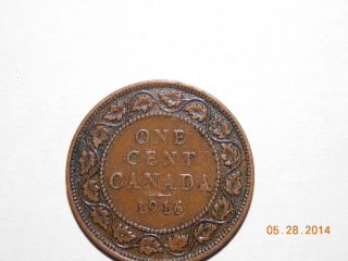 1916 George V Large Canada Cent photo