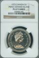 1973 Canada Pei $1 Dollar Ngc Pl - 67 Cameo + 2nd Finest Graded Rare Coins: Canada photo 1