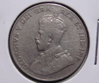 1929 5c Canada 5 Cents,  King George V Nickel,  Canadian,  3351 photo