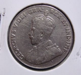 1928 5c Canada 5 Cents,  King George V Nickel,  Canadian,  3300 photo