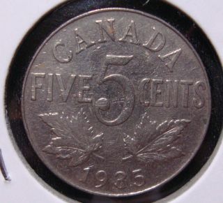 1935 5c Canada 5 Cents,  King George V Nickel,  Canadian,  3466 photo
