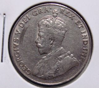 1929 5c Canada 5 Cents,  King George V Nickel,  Canadian,  3378 photo
