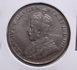 1924 5c Canada 5 Cents,  King George V Nickel,  Canadian,  3238 photo