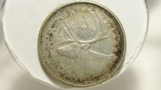 1963 25c Canada 25 Cents,  Silver,  Canadian Quarter 4393 photo
