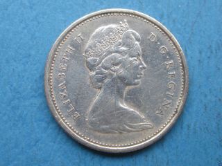 1968 Canadian Quarter (25c Silver Coin) Circulated Ungraded.  Item 1249 photo