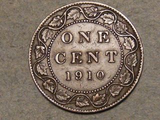 1910 Canadian Large Cent 7194a photo