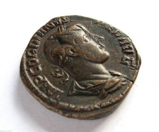 238 A.  D British Found Emperor Gordian Iii Roman Period Bronze Sestertius Coin photo