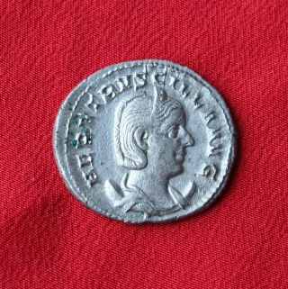 Herennia Etruscilla Ar Antoninianus. photo