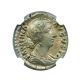 147 - 175/6 Ad Faustina Jr.  Ar Denarius Ngc Ch Xf (ancient Roman) Coins: Ancient photo 2