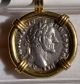 Antoninus Pius Ar Denarius Roman Solid 18kt Coin Pendant Circa 138 - 161 A.  D. Coins: Ancient photo 8