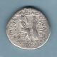 Parthia - Phraates Iv (38 - 2 B.  C) Silver Tetradrachm. .  Rev - King & Tyche. .  Gf/f Coins & Paper Money photo 2