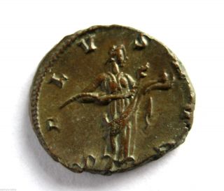 269 A.  D British Found Victorinus Roman Period Billon Antoninus Coin.  Lugdunum.  Vf photo