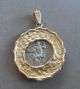 14k Gold Pendant Auth Alexander The Great Ancient Greek Silver Coin Drachm Coins: Ancient photo 2