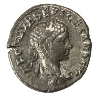 Severus Alexander 222 - 235 Ad Ar Denarius Antioch Vf Ancient Roman Coin photo