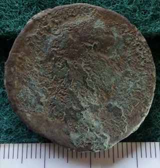 Rare Sestertius Of Hadrian,  Circa 117 - 138 Ad. ,  Cleaned Bronze Imperial Vf 20.  7g photo