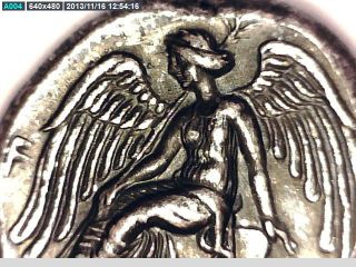 2rooks Greece,  Greek Olympia Elis Stater Eagle Snake Angel Rare Coin photo