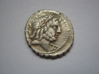 Roman Republic Denarius Of Family Antonia,  83 - B.  C. photo