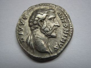 Roman Silver Denarius Of Imp.  Antoninus Pius,  138 - 161 A.  D. photo