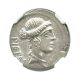48 Bc Albinus Bruti F.  Ar Denarius Ngc Ch Au (ancient Roman) Coins: Ancient photo 2