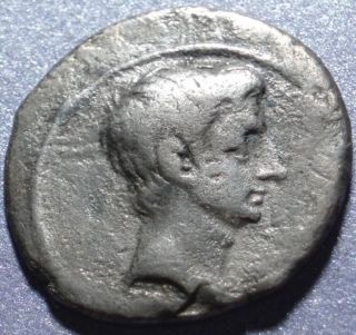 Rome,  Augustus Denarius,  Triumphal Arch & Facing Quadriga 1st Emperor 12 Caesars photo